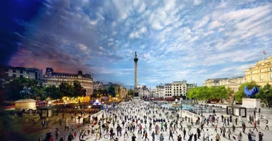 4D Puzzle 10009 Stephen Wilkes Trafalger Square, London, Day to Night - 4D Cityscape
