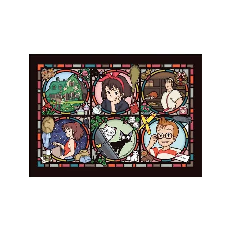 Puzzle KIKI DELIVERY 208 PCS STAINED GLASS PUZZ - STUDIO GHIBLI