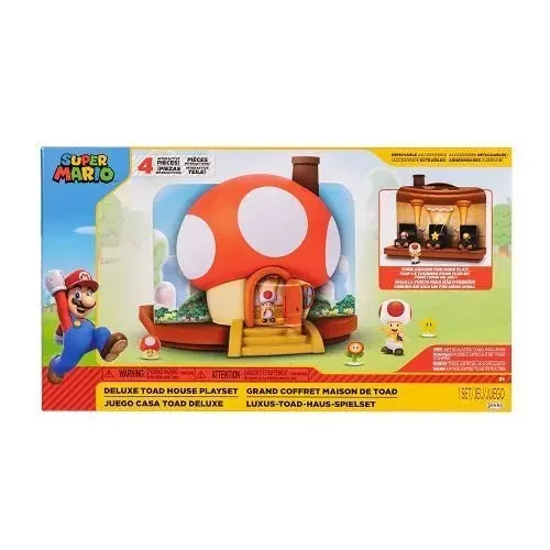Super Mario Deluxe Toad House Playset - Jakks Pacific