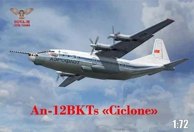 1/72 Sova-M An-12BKTs Cyclone research aircraft Plastic Model Kit