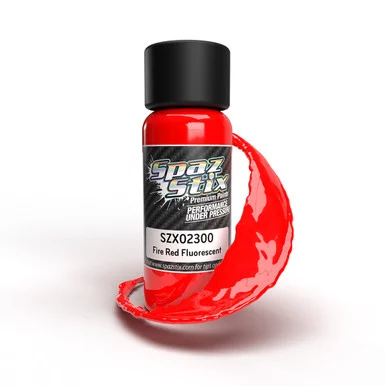 Spaz Stix 02300 Fire Red Fluorescent Airbrush 2oz