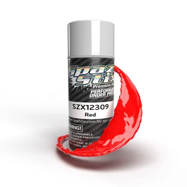 Spaz Stix 12309 Solid Red Aerosol Paint 3.5oz