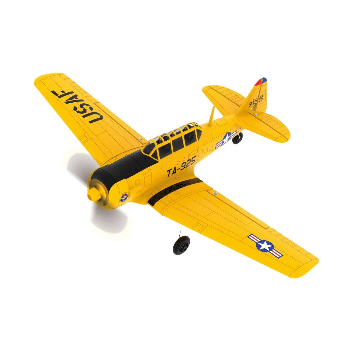 Fun2Fly school fighter yellow RC plane - T2M
