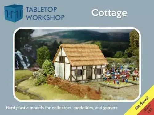 Tabletop Workshop Cottage: 28mm Scale Modular Hard Plastic Terrain