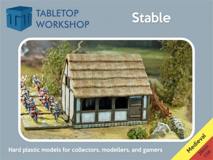 Tabletop Workshop Stable 28mm Scale Terrain Building