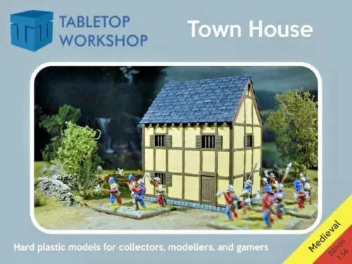 Tabletop Workshop Town House: 28mm Scale Modular Hard Plastic Terrain