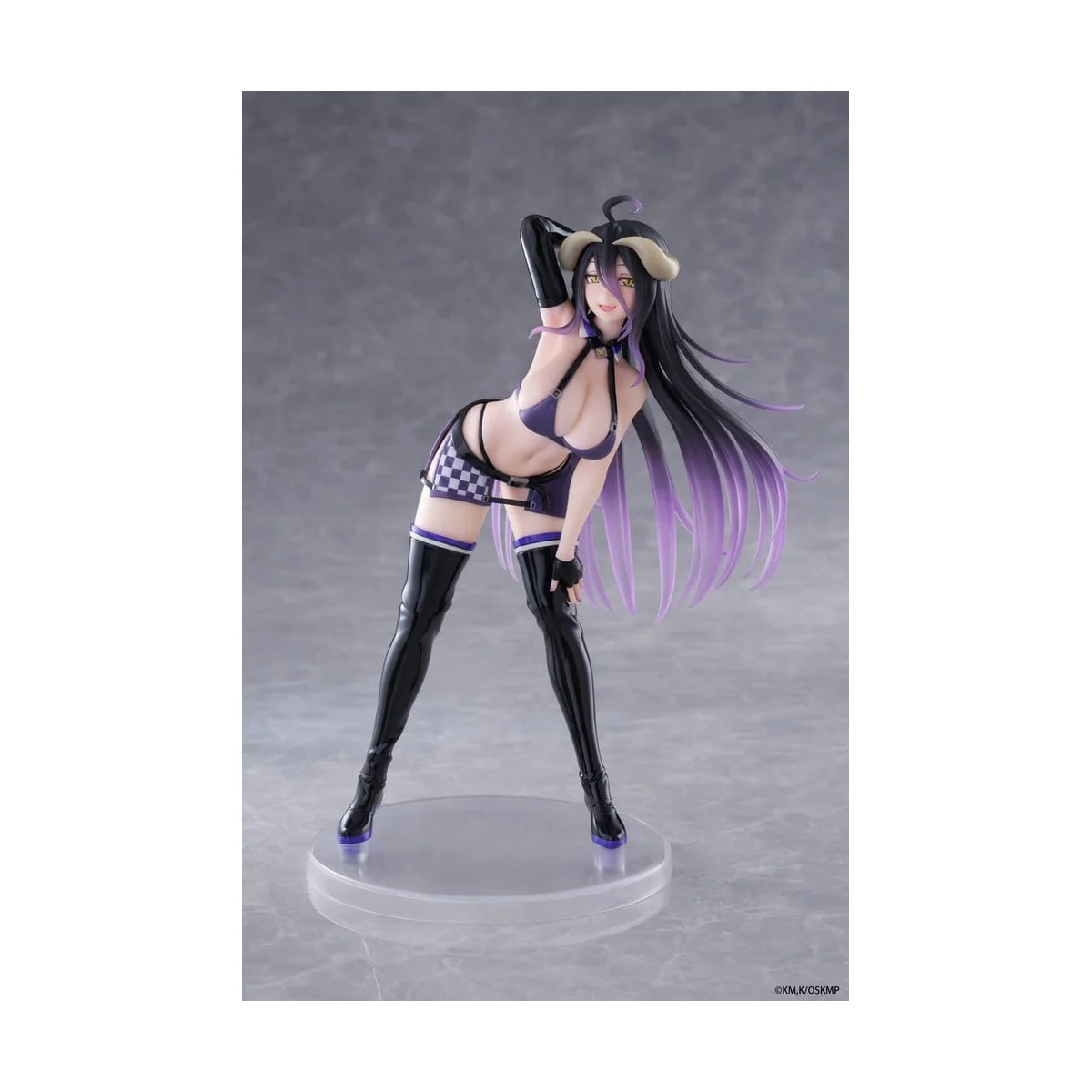 Overlord Figure Coreful Albedo Grid Girl Ver. 18cm Figurine - Taito Prize