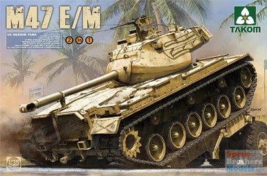 TAK02072 1:35 Takom M47 E/M Patton US Medium Tank