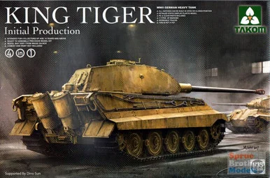 TAK02096 1:35 Takom King Tiger Sd.Kfz.182 Initial Production (4 in 1)