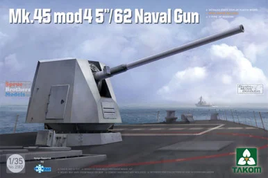 TAK02182 1:35 Takom Mk.45 Mod4 5"/62 Naval Gun