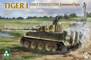 TAK02195 1:35 Takom Tiger I Early Command Tiger Sd.Kfz.267/268