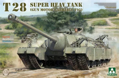 TAK02209 1:35 Takom T28 Super Heavy Tank (Gun Motor Carriage T95)