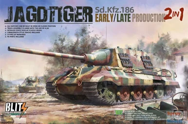TAK08001 1:35 Blitz by Takom - Jagdtiger Sd.Kfz.186 Early/Late Production (2in1)