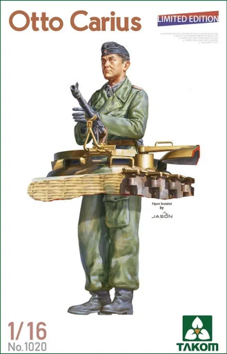 1/16 Takom Otto Carius Figure Plastic Model Kit