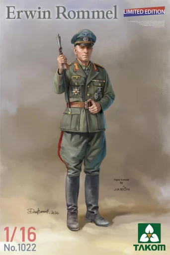 1/16 Takom Erwin Rommel LE Plastic Model Figure Kit Plastic Model Kit