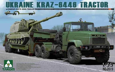 1/35 Takom Ukraine KrAZ-6446 Tractor w/ChMZAP-5247G Semi-trailer
