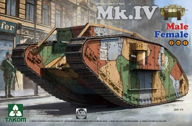 1/35 Takom Mk.IV Male/Female 2in1 WWI Tank - PREORDER