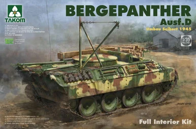 1/35 Takom WWII Bergepanther Ausf D Tank Umbau Seibert 1945 w/Full Interior