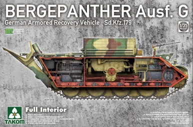 1/35 Takom Bergepanther Ausf.G German Armored Recovery Vehicle Sd.Kfz.179 w/ full interior kit
