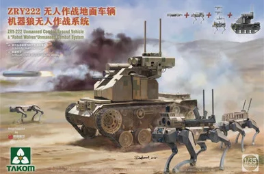 1/35 Takom ZRY222 & Robot Wolves Plastic Model Kit