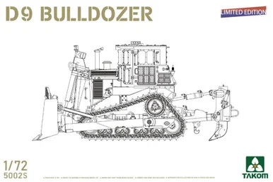 1/72 Takom D9 BULLDOZER (Limited edition) Plastic Model Kit