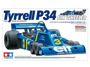 1/12 Tamiya Tyrrell P34 Six Wheeler Race Car Plastic Model Kit