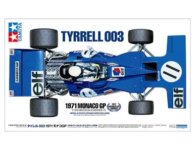 1/12 Tamiya Tyrrell 003 1971 MONACO GP Race Car Plastic Model Kit