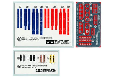 1/20 Tamiya Seat Belt Set A