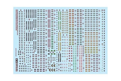1/35 WWII German Military Insignia African Corps/Waffen SS Decal Set - Tamiya