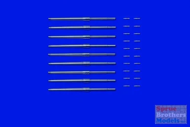 TAM12643 1:350 Tamiya Metal 46cm Gun Barrels - w/Projectiles #12643