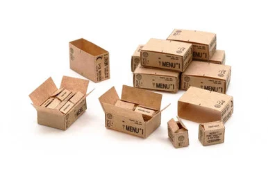 1/35 WWII US 10-in-1 Ration Cartons