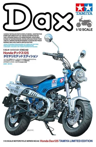 1/12 Tamiya Honda Dax125 Motorcycle Plastic Model Kit