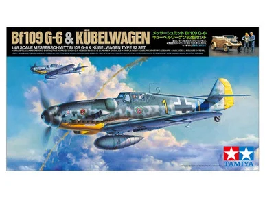 1/48 Tamiya MESSERSCHMITT BF109 G-6 w/ Kubelwagen