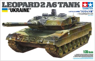 1/35 Tamiya Leopard 2A6 Tank UKRAINE Plastic Model Kit