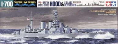 1/700 HMS Hood Battleship & E Class Destroyer Battle of Denmark Strait Waterline - Tamiya