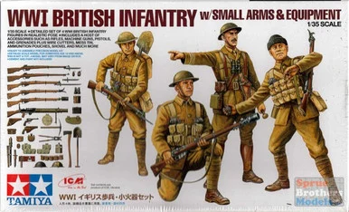 TAM32409 1:35 Tamiya WWI British Infantry with Small Arms and Equipment