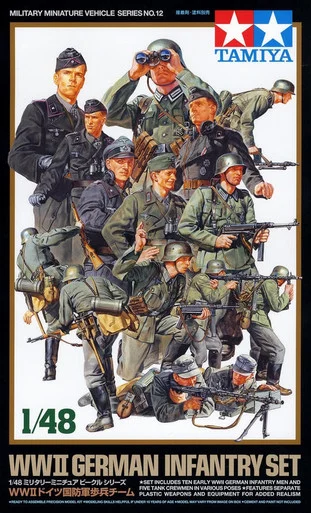 1/48 WWII German Infantry (x15) - Tamiya