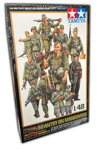 1/48 Tamiya WWII German Infantry on Manuevers (x15) Plastic Model Kit