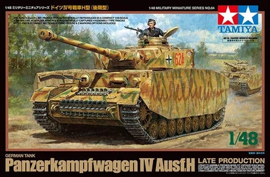 1/48 Tamiya German PanZer Iv Ausf.H Plastic Model Kit