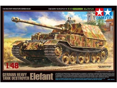 1/48 Tamiya Ger Hvy Tank Elefant Plastic Model Kit