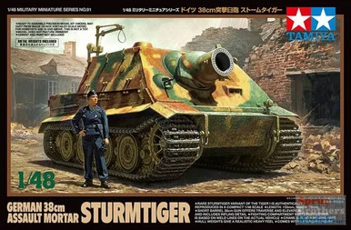 TAM32591 1:48 Tamiya Sturmtiger German 38cm Assault Mortar