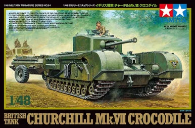 1/48 British Churchill Mk VII Crocodile Tank - Tamiya
