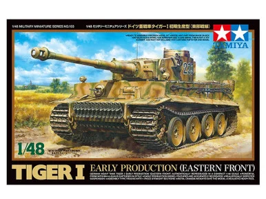 1/48 Tamiya Tiger I Tank Early Production Eastern Front Plastic Model Kit