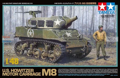 TAM32604 1:48 Tamiya M8 US Howitzer Motor Carriage