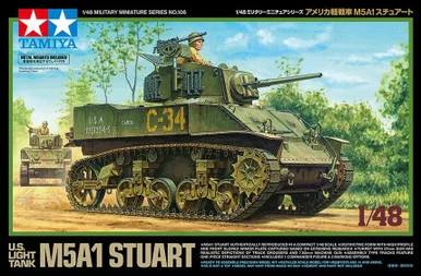 1/48 Tamiya M5A1 Stuart Plastic Model Kit