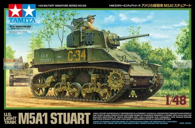 TAM32606 1:48 Tamiya M5A1 Stuart