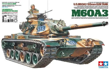 1/35 Tamiya US M60A3 105mm Gun Tank Plastic Model Kit