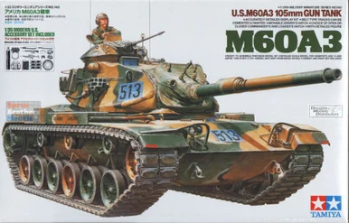 TAM35140 1:35 Tamiya M60A3 105mm Gun Tank