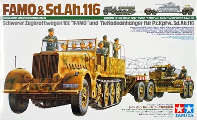 1/35 Tamiya German 18-Ton Halftrack FAMO & SdAh116 Transporter