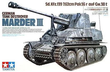 1/35 Tamiya German Tank Destroyer Marder Plastic Model Kit
